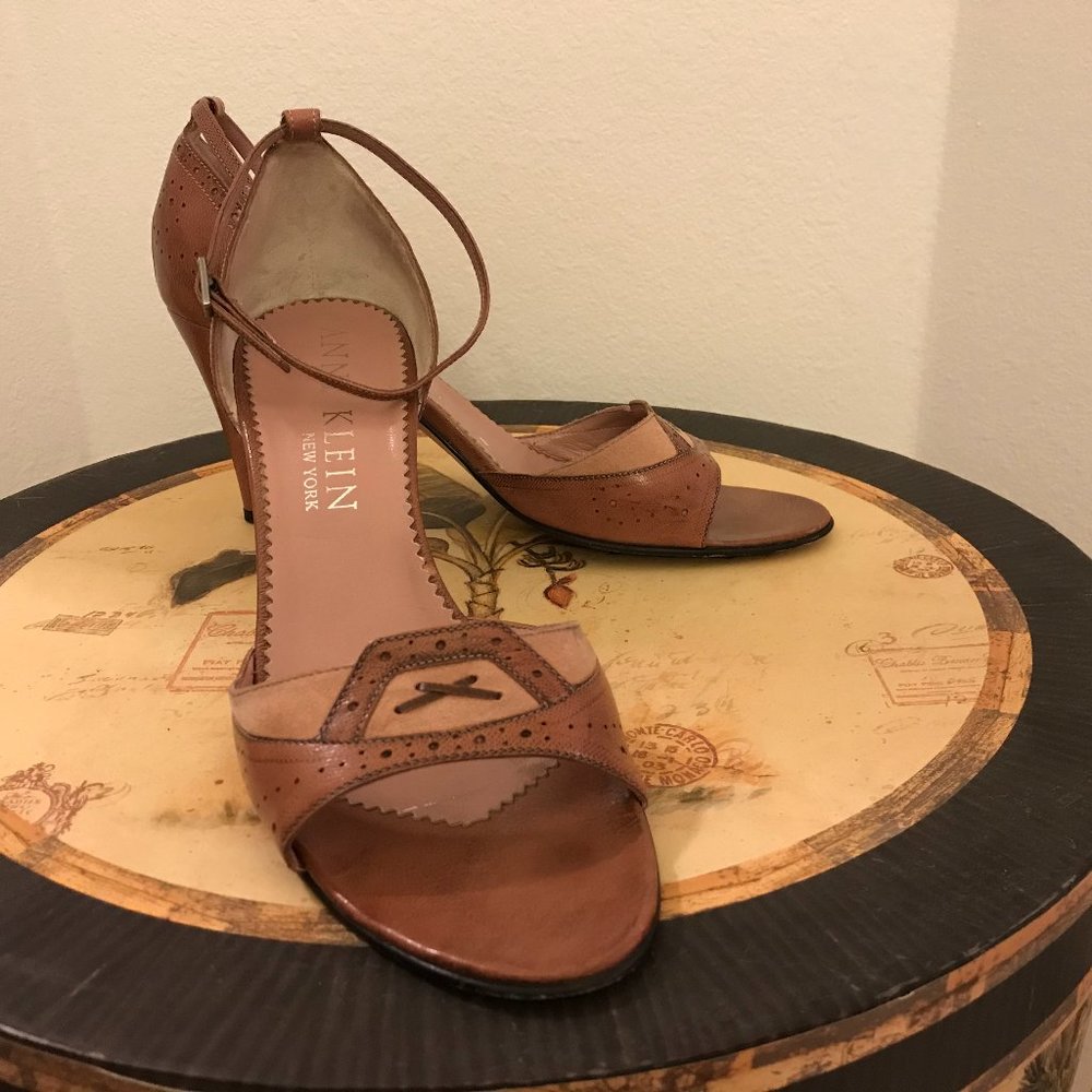 Anne Klein Mauve Two-Tone Sandal - Picture 8 of 13